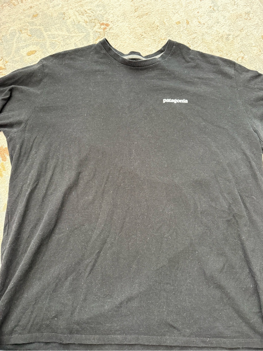 Patagonia Black Short Sleeve Logo Tee